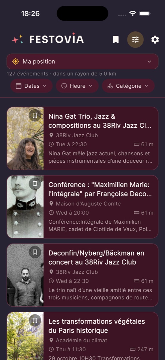 Festovia — événements à proximité