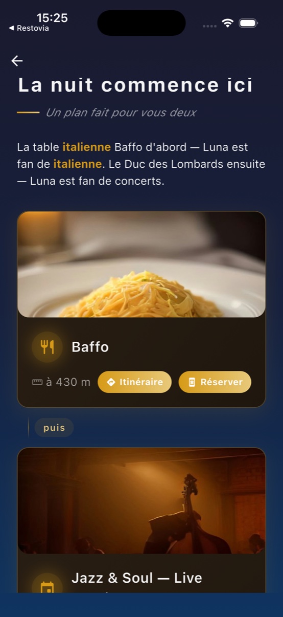 Radza — plan de soirée